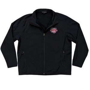 COBA Select Sires Jacket 75th Anniversary 2X Port Authority Zip Black Light Coat